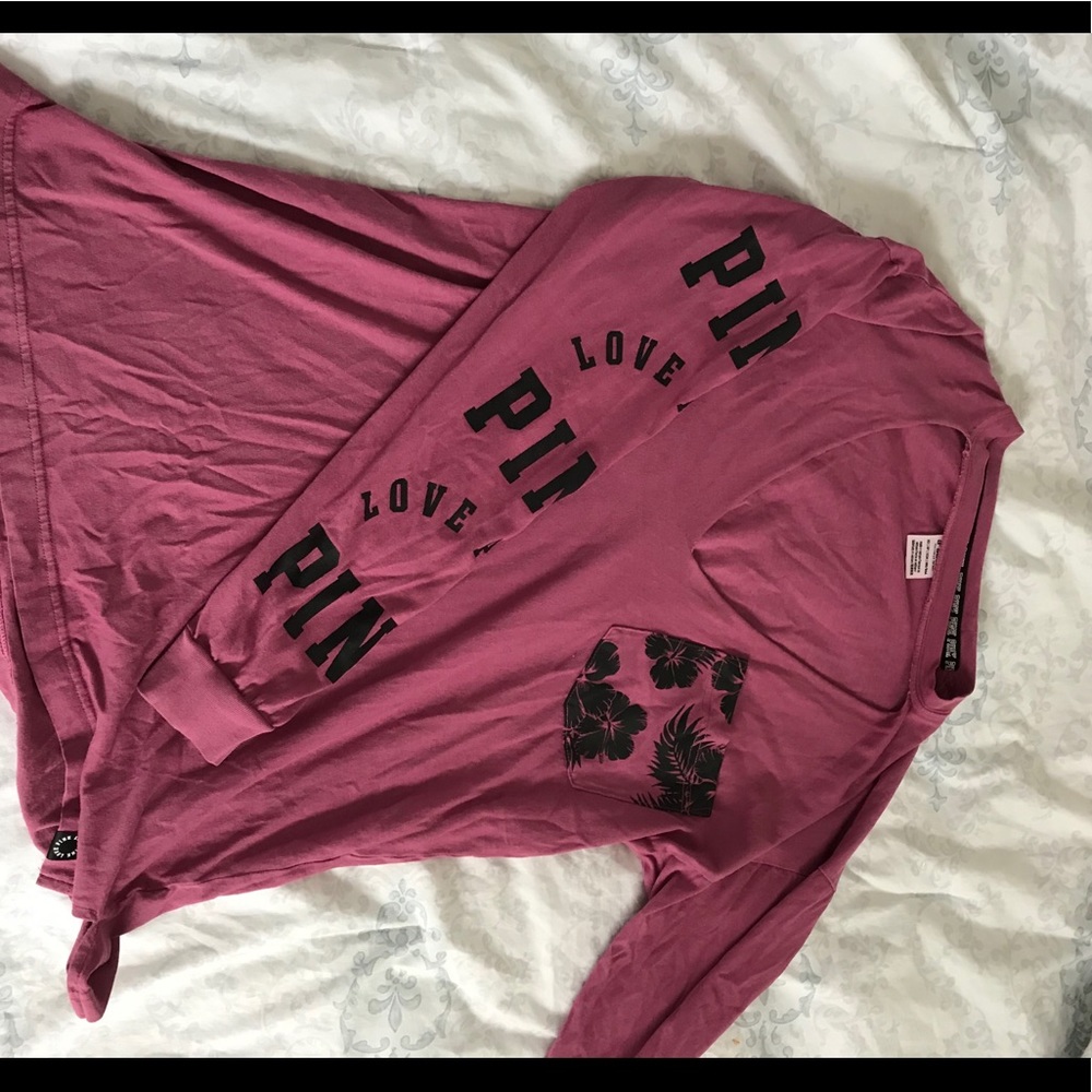 VS PINK V NECK TEE